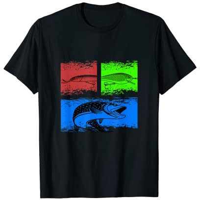 Angler Cooles Hechtangler Design T-Shirt