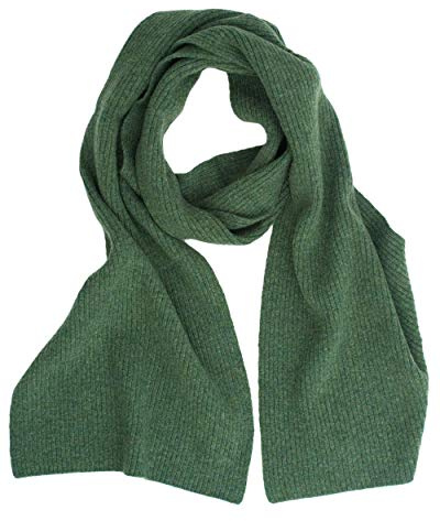 FosterNatur, Damen/Herren Merino Schal feinripp, 100% Wolle Merino extrafein