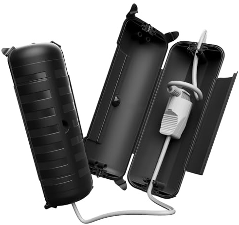 RESTMO 2er Set Wasserdichte Kabelbox Outdoor, Steckerschutz für Verlängerungskabel
