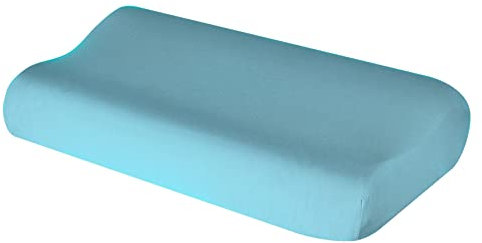 Theonoi Kissenbezug Kissenhülle für Nackenkissen Nackenstützkissen Gesundheitskissen aus Baumwolle für Größen von 35x60 bis 45x75 cm (Meeresblau 101)