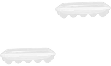 Zerodeko 2pcs Box Egg Storage Box for Refrigerator Portable Egg Case for Household