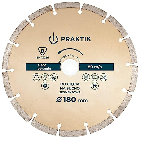 5 125mm Diamond Cutting Disc for Angle Grinder Wheel-Segmented for Dry Application Stone Concrete Brick Granite Mortar Masonry I04BCD