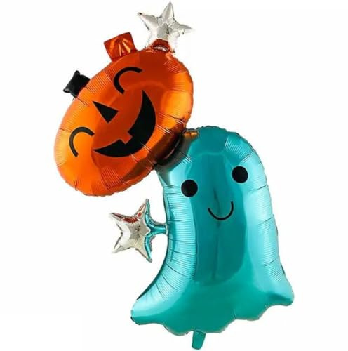 DIWULI Kürbis Geist Ballon XXL - Halloween Kinder-Party Deko