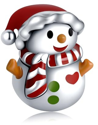 Rimgoris 925 Sterling Silber Charms für Frauen Armbänder Halskette Grüner Weihnachtsbaum Frauen Osterhase&Ei Osterei vierblättriges Kleeblatt Freundschafts Wife Weihnachten Schneemann Grinch