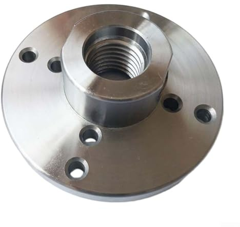 Wood Lathe Face Plate Fit 1-8TPI Thread Turning Machine Chuck Flange Faceplate, Wood Working Lathe Turning Tools Wood Lathe(4inch)