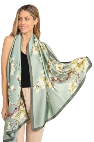 Trillion London® Seidentuch Damen Tücher Halstuch Geschenk für Frauen
