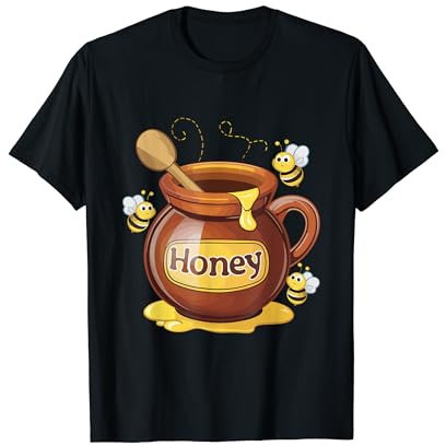 Miel de ruche apiculteur abeilles mignonnes et pot de miel T-Shirt