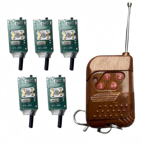 Dispositif de déclenchement pour ballons 1 contrôle 5, kit éclateur télécommandé avec 5 récepteurs USB rechargeables, fil chauffant, pour mariage, anniversaire et gender reveal