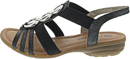 Remonte Damen R3605 Riemchensandalen, grau 45, 39 EU
