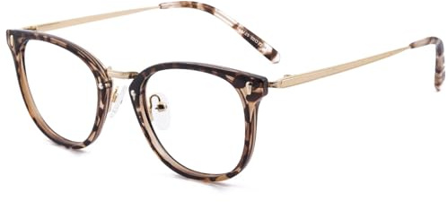 GUDVUE Blue Light Glasses, Computer/Gaming/TV/Phones Glasses for Women/men, Anti Glare/UV400/Eye Strain, Oval Leopard