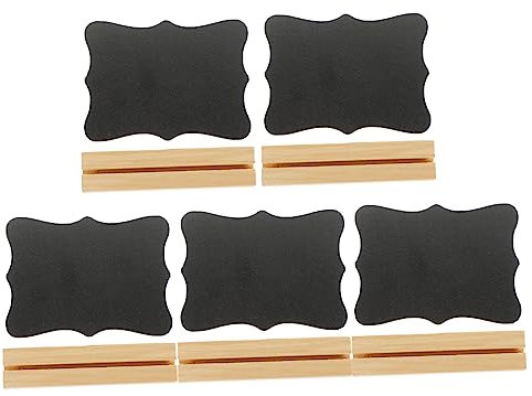 KICHOUSE 5stücke Mini-kreidetafel Abwischbares Whiteboard Rechteckige Kreidetafel Kleine Whiteboard Kleine Kreidetafel Für Laden Abwischbare Tafel Kreidetafelschilder Zubehör Für Süßigkeite