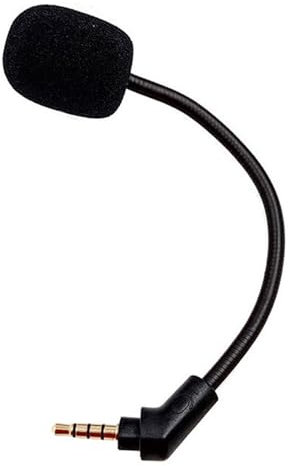 MICMXMO Microphone Micro Boom Compatible avec Kingston HyperX Cloud Flight/Flight S Casque Gaming,3,5 mm Micro de Rechange à Réduction de Bruit Flexible pour Casque Audio Casque Gaming, Noir