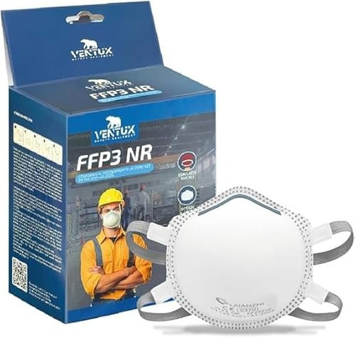 VENTUX SAFETY EQUIPMENT 3PZ-Mascarilla FFP3 con Válvula de Exhalació