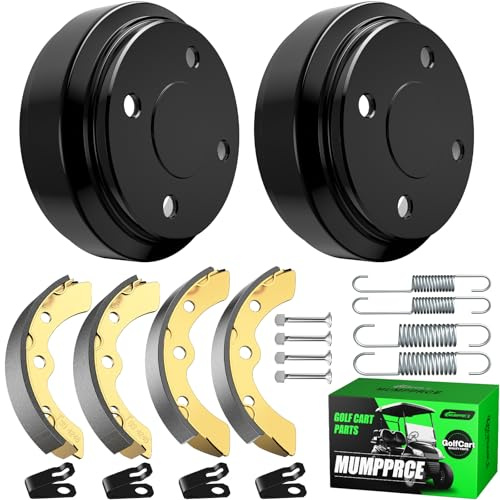 MUMPPRCE Club Car Brake Repair Kits for DS 1995-UP&Precedent 2004-UP, Golf Cart Brake Drum Kit, Club Car Brake Drum/Hubs&Brake Shoes/Pads&Brake Spring Kit, OEM# 101823201 101816301 101791101