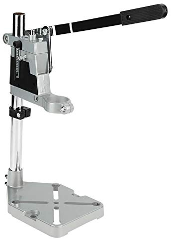 Supporto per trapano a colonna Strumento di perforazione di precisione con base in alluminio resistente per trapani elettrici Strumento di riparazione per banco da lavoro con (Foro singolo)