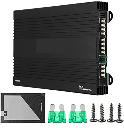 Amplificatore, 4 canali 12V AS-8080 Amplificatori for auto 4CH Potente Mini HiFi Digital Stereo Bass Power Amp Dispositivo Subwoofer for auto