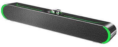 LCCEERD Altoparlanti per PC per Desktop, Portatile USB Bluetooth5.3 Soundbar, 3D Stereo Surround Gaming Casse per Computer Portatile, Tablet USB, Monitor, TV, Ufficio, Feste, Casa