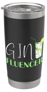 Gin Alcol Dicendo Tonic GINFLUENCER Bicchiere termico in acciaio inox doppia parete