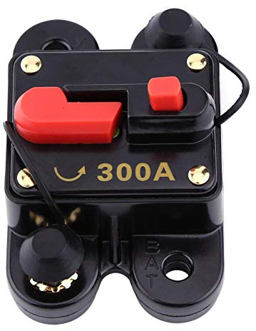 Yosoo Health Gear DC 12V Leistungsschalter, 300A Sicherungsautomat mit Manueller Rückstellung, für Auto, Marine, Boot