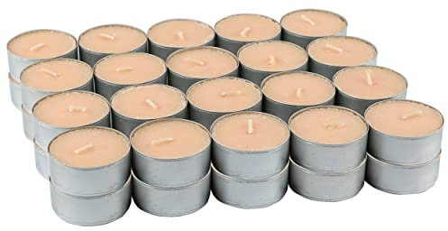 40 Tealight Profumate Candele Beige Profumate Piccole Lumini - Candele Profumate Frutta Tropicale