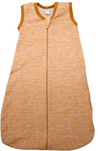 Lilano, Baby Fleece Schlafsack Ohne Arm, 100% Merinowolle (Curry Natur, 70 cm)