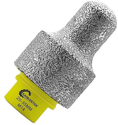 Fresa Diamantata 20-35mm per Ingrandire Sagomatura Smussatura Fori Esistenti in Piastrelle di Ceramica Gres Porcellanato Marmo Granito Pietra Artificiale M14 Filettatura SANLEETEK