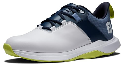 Footjoy Scarpe da Golf Prolite da Uomo, Bianco Navy Lime, 44 EU