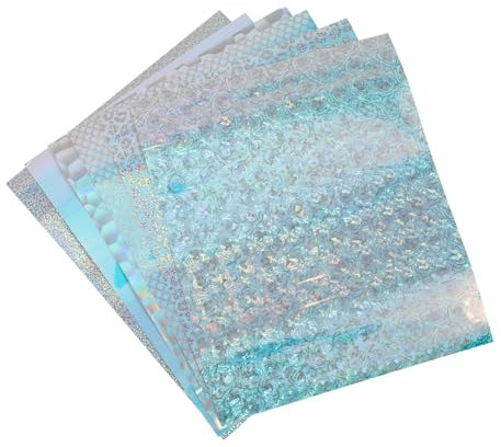 Lurrose 6stücke Selbstklebende Vinylfolien Diy Mit Farbwechsel Bastelfolie Für Gravuren Als Trinkbecher-aufkleber Mit Hochwertigem Pet-material