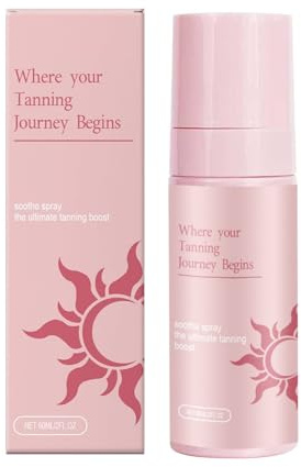 Spray Autoabbronzante - Abbronzatura Immediata Corpo,Crema Graduale ad Effetto Naturale 60ml per Corpo Viso e Viaggi con Bagliori Dorati Senza Sole