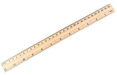 15/20/30 cm gerade Holzlineale, flexible Lineale mit Zoll und Zentimetern, kleines Lineal, gerades Messen, Zeichenwerkzeuge für Büro, Schule (30 cm)