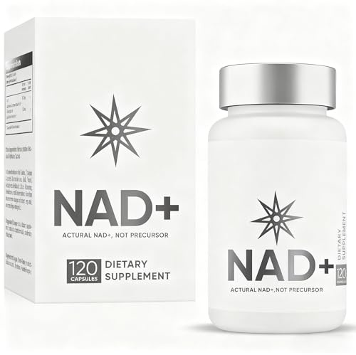 Integratore NAD+ in Capsule | 500mg per Dose | 60 Servizi | Formula Vegetariana e Ipoallergenica | Bianco | confezione da 1 bottiglia