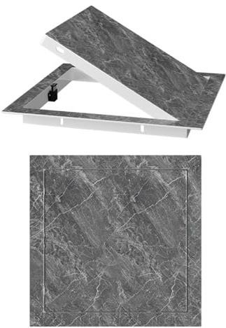 Magnetische Metall-Zugangsplatte Inspektionsklappe mit strukturierter Zugangstür für Wand-/Deckenverkleidung, Wasserventil und HVAC-K (200 x 300 mm)