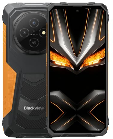 Blackview FORT 1 | Smartphone Rugged | 6,56 HD+ 90Hz | Android 15 | 12GB RAM + 128GB (2TB) | Fotocamere 16MP + 8MP | Batteria 10000mAh | IP68/IP69K | NFC | Dual SIM | 2 anni di Garanzia | Arancione