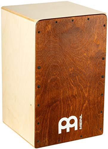 Meinl Percussion Snarecraft Cajon Instrument - Große Trommelkiste mit zwei Snare-Teppichen - Schlagfläche Almond Birch (SC100AB)