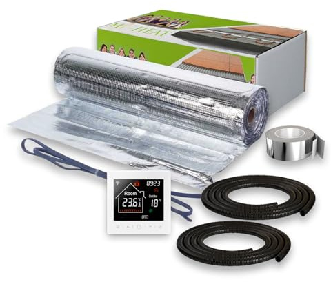 7m² Chauffage électrique pour caravane et camping-car + Thermostat M2-blanc Ensemble complet