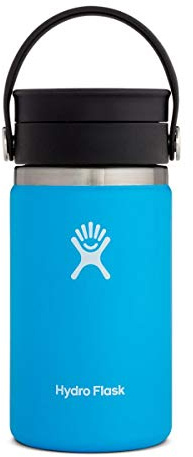 HYDRO FLASK - Travel Coffee Flask 354 ml (12 oz) - Vacuum Insulated Stainless Steel Travel Mug with Leak Proof Flex Sip Lid - BPA-Free - Wide Mouth - Pacific