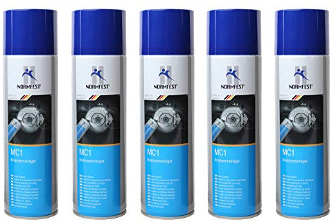 5x Normfest MC1 Bremsenreiniger Spray Entfetter Aerosol Inhalt je 500ml, gesamt 2500 ml)