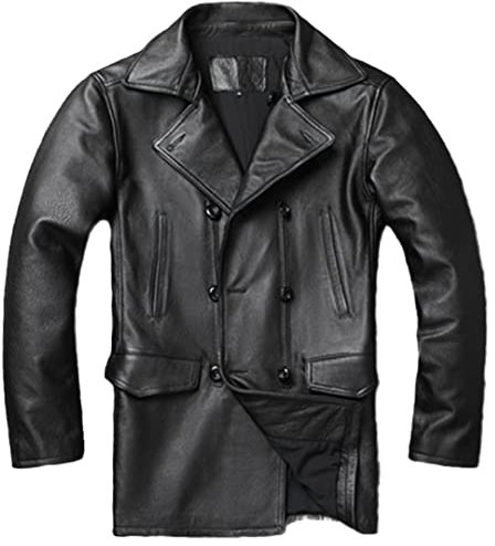 Herren Windbreaker 5XL Rindsleder Mann Jacke Wildleder Mantel Übermantel Leder Trenchcoat Papa auf Lager Europäische Kleidung