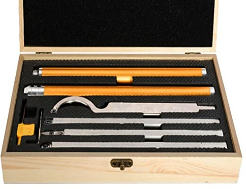 Drechselwerkzeug Drechseleisen Drehmeißel Drehmaschine Drechselzubehör Drechselwerkzeuge 4-Teiliges Set,Drechselzubehör Hartmetall Diamantform/Runde/Vierkantschneider