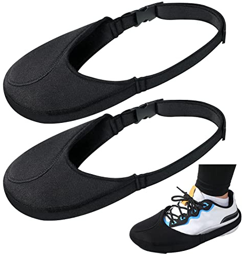 Tallew 2 Pack Motorcycle Shoe Protector - Shifter Cover & Boot Protector for Men & Women, Black