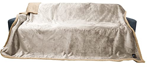 luciphia Wasserdicht Hundedecke Flaushig, Fleece Haustier Decke Waschbar | Schutzdecke für Sofa,Couch,Bett,Auto vor Nässe,Outdoor Decke für Hunde,Katzen,maschinenwaschbar,ideal für Zuhause,unterwegs