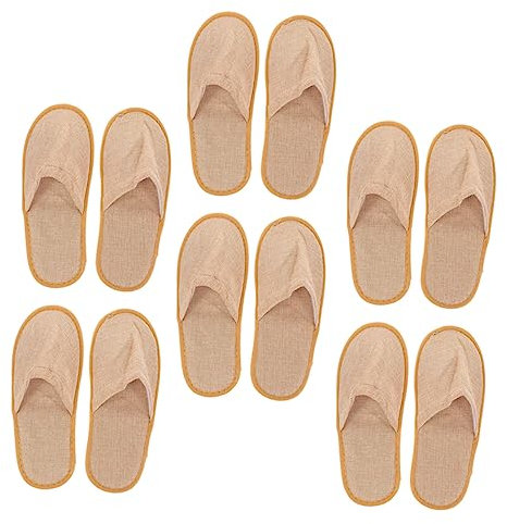 SOESFOUFU 6paare Faltbare Reisehausschuhe Für Damen Und Herren Tragbare Rutschfeste Slipper Zufälligen Farben Für Hotels Reisen Spas Und Alltag