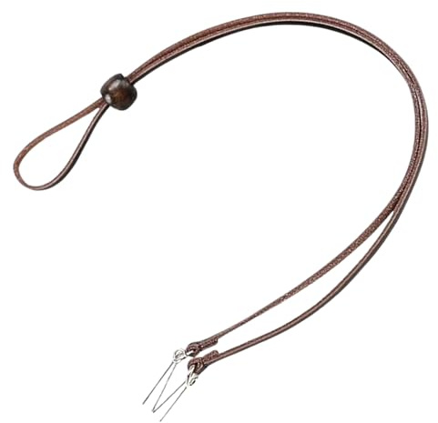 Gamboa 100% Pelle Cappello Sottogola Cappelli Cinghietta Cinghia Rimovibile per Cappello Cowboy e da Sole