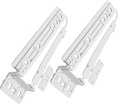 Find A Spare 2 x Door Slider Kit Fridge Freezer Door Plastic Mounting Slide Bracket Fixing Kit Compatible AEG Hotpoint Zanussi Fridge Freezers