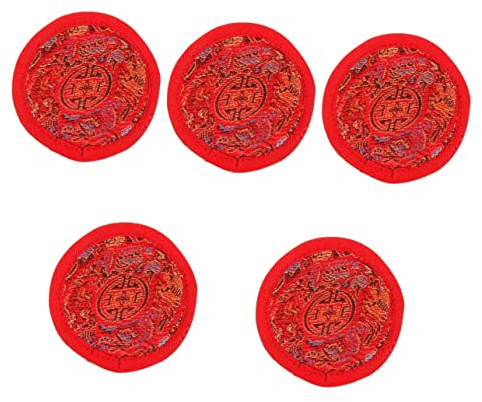 BESTonZON 5stücke Nepalese Klangschalenmatte Handgefertigte Klangschalenunterlage Schutzpolster Für Meditation Und Als Für Buddhisten
