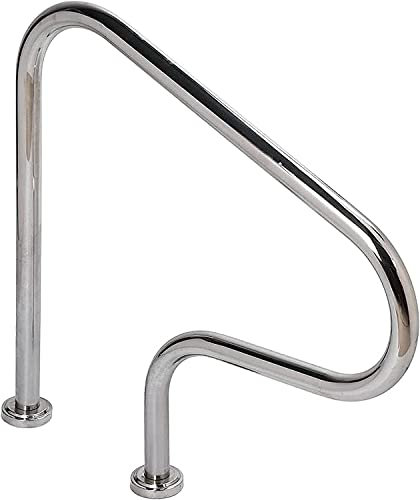 CCKUHN Schwimmbad-Handläufe, einfach zu montierendes Poolgeländer, Pool-Handlauf aus Edelstahl 304, Whirlpool-Badewannengeländer, geeignet für Garten, Hinterhof-Schwimmbad