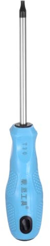 QUARKZMAN Magnétique Torx Tournevis T20 (3,84 mm) Étoile Embout Écrou Pilote 6 -Points Sécurité Réparation Outil avec un Creux Trou pour Électronique Réparation Maison Amélioration Artisanat