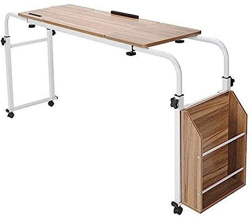 Betttisch, Überbettschreibtisch, Überbettschreibtisch, Kingsize-Betttisch, Überbett-Laptoptisch, Überbetttisch mit Rädern für Einzel-/Doppel-/Queensize-/Kingsize-Bettrahmen (Größe: 0,8 m)