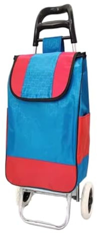 BOGAZY Chariot de Courses Sac De Rechange pour Chariot De Courses Sac De Courses en Tissu Portable Accessoires pour Chariot Chariot D'escalier Chariot à roulettes Courses(Rot)