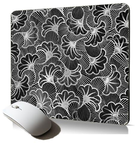 Tapis de Souris Souple Motif Wax Africain Artisanat Cadeau Original Mousepad Design Afrique Ergonomique et Resistant